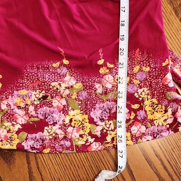 JM Collection Floral Belted Top - Picture 10 of 11